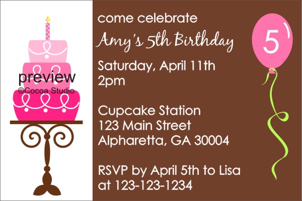 copper bathroom birthday party invitation template